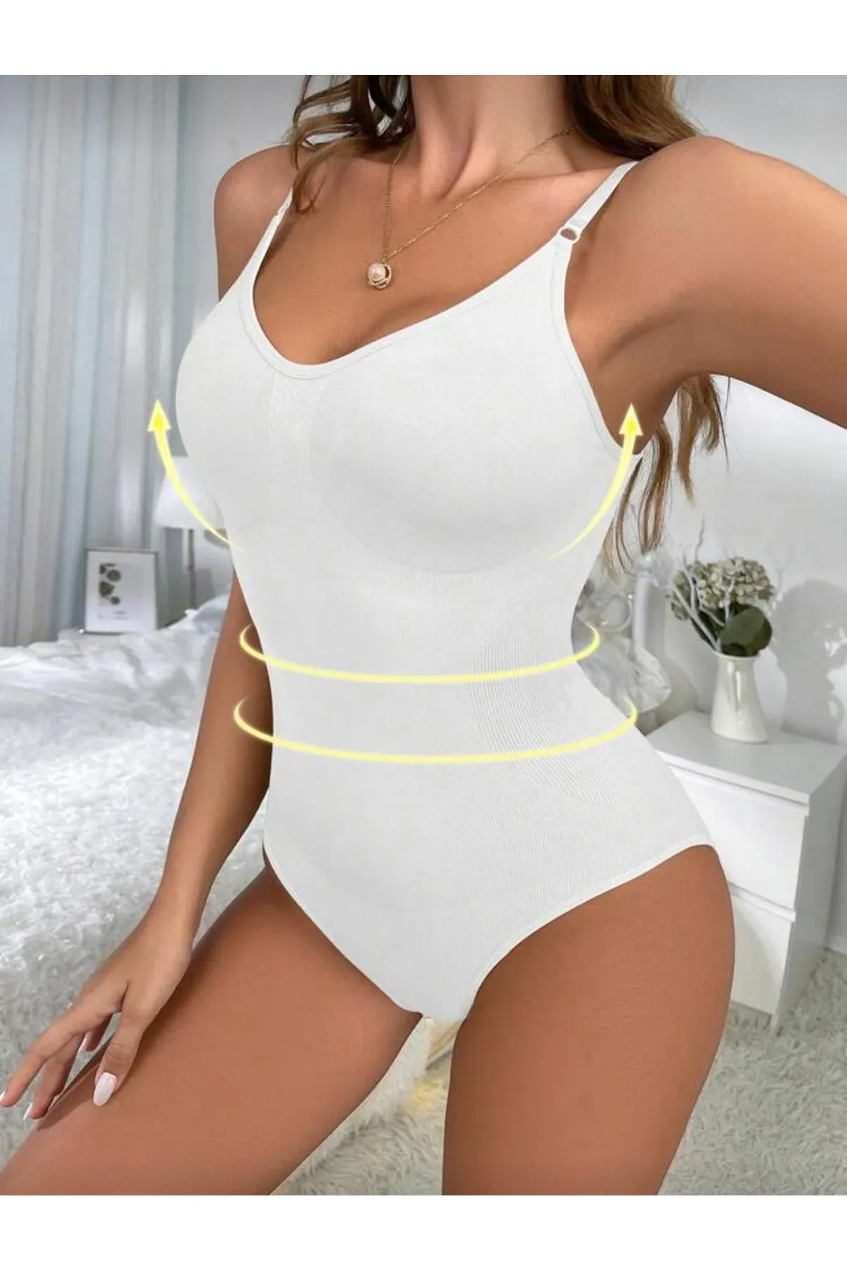 Seamless Zıbın Korse Çıtçıtlı Body 2 Beden İncelten Toparlayıcı Push Up Etkili Karın Bel Göbek Sıkılaştırıcı Kadın Body Korse 9051