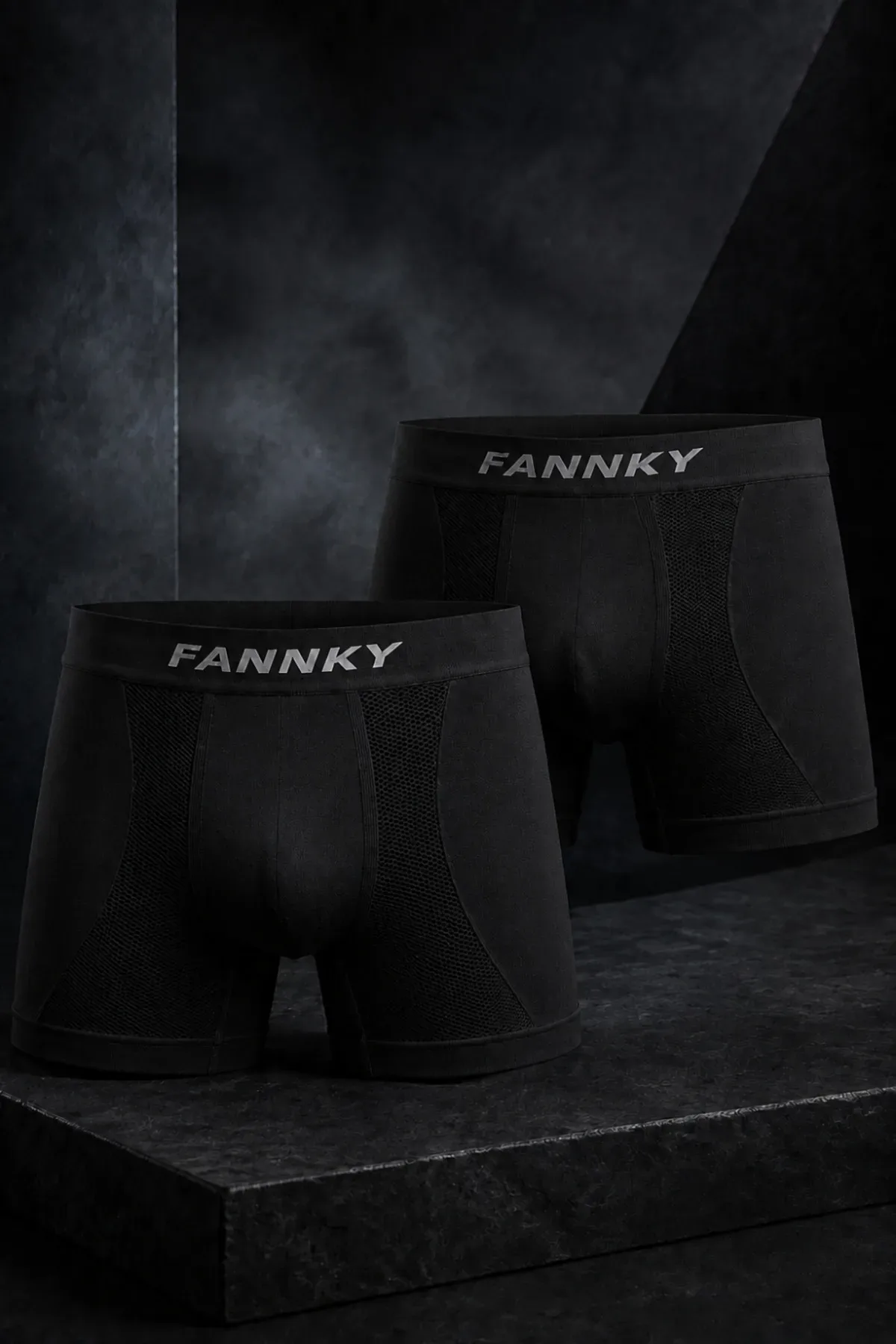 Erkek Rahat Esnek Seamless 2 Li Boxer
