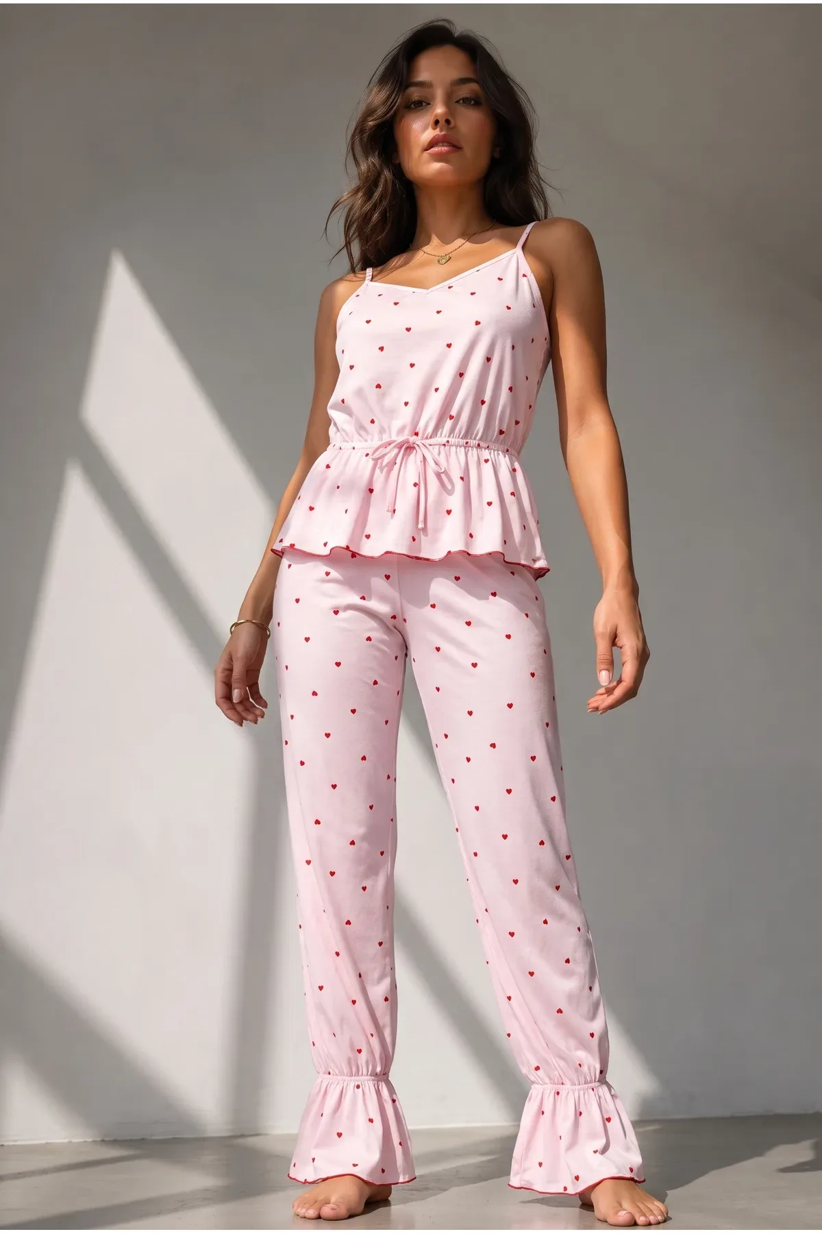Kadın Regular Kesim Sezonsuz Pijama Takımı