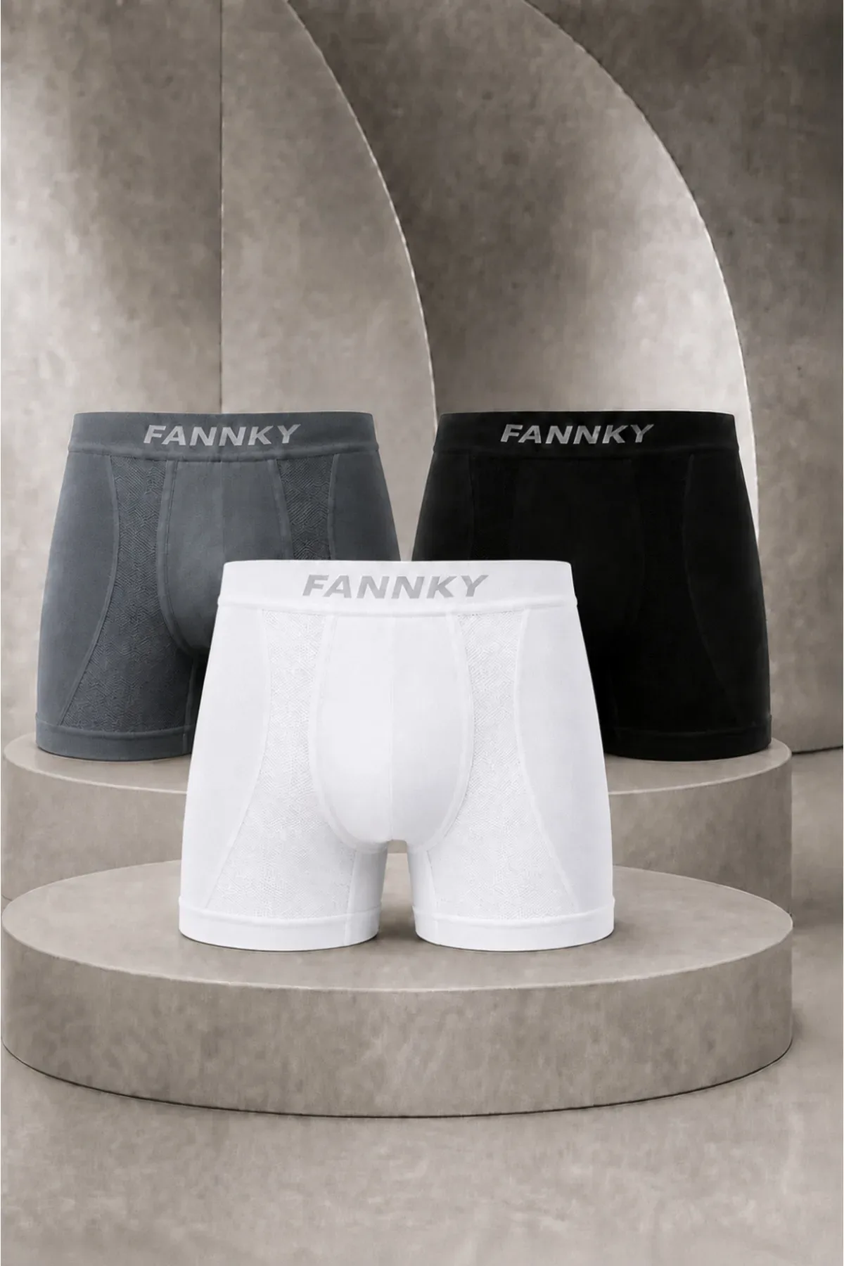 Erkek Casual Comfort Günlük 3 Lü Boxer